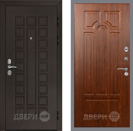 Входная металлическая Дверь Рекс (REX) Сенатор Cisa FL-58 Морёная берёза в Жуковский