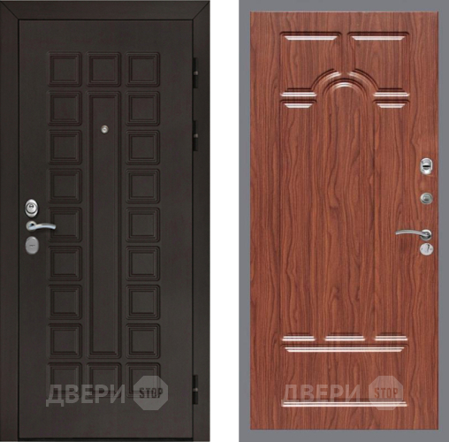 Входная металлическая Дверь Рекс (REX) Сенатор Cisa FL-58 орех тисненый в Жуковский
