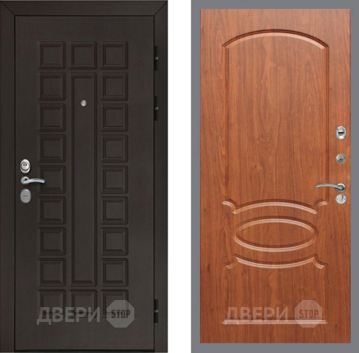Входная металлическая Дверь Рекс (REX) Сенатор Cisa FL-128 Морёная берёза в Жуковский