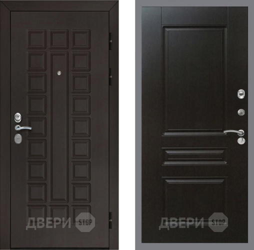 Входная металлическая Дверь Рекс (REX) Сенатор Cisa FL-243 Венге в Жуковский