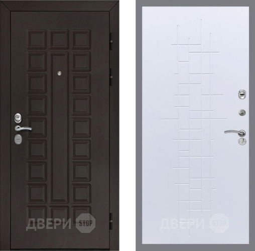 Входная металлическая Дверь Рекс (REX) Сенатор Cisa FL-289 Белый ясень в Жуковский