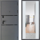 Входная металлическая Дверь Дверной континент Диамант Дизайн ФЛЗ-1 Зеркало Белое дерево в Жуковский