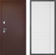 Входная металлическая Дверь Дверной континент Рубикон Медь Дизайн ФЛ-757 Белое Стекло Софт милк в Жуковский