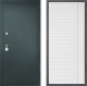 Входная металлическая Дверь Дверной континент Рубикон Серебро Дизайн ФЛ-757 Белое Стекло Софт милк в Жуковский