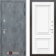 Входная металлическая Дверь Лабиринт (LABIRINT) Бетон 26 Белый (RAL-9003) в Жуковский