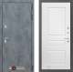Входная металлическая Дверь Лабиринт (LABIRINT) Бетон 03 Белый софт в Жуковский