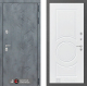 Входная металлическая Дверь Лабиринт (LABIRINT) Бетон 23 Белый софт в Жуковский