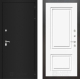 Входная металлическая Дверь Лабиринт (LABIRINT) Classic шагрень черная 26 Белый (RAL-9003) в Жуковский