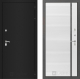 Входная металлическая Дверь Лабиринт (LABIRINT) Classic шагрень черная 22 Белый софт в Жуковский