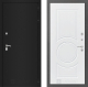 Входная металлическая Дверь Лабиринт (LABIRINT) Classic шагрень черная 23 Белый софт в Жуковский