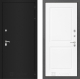 Входная металлическая Дверь Лабиринт (LABIRINT) Classic шагрень черная 11 Белый софт в Жуковский