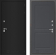 Входная металлическая Дверь Лабиринт (LABIRINT) Classic шагрень черная 11 Графит софт в Жуковский