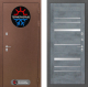 Входная металлическая Дверь Лабиринт (LABIRINT) Термо Магнит 20 Бетон темный в Жуковский