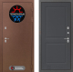 Входная металлическая Дверь Лабиринт (LABIRINT) Термо Магнит 11 Графит софт в Жуковский