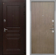 Входная металлическая Дверь Интекрон (INTECRON) Брайтон Тиковое Дерево Гладкая шпон Венге коричневый в Жуковский