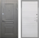 Входная металлическая Дверь Интекрон (INTECRON) Брайтон Графит ФЛ-316 Белый ясень в Жуковский