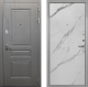 Входная металлическая Дверь Интекрон (INTECRON) Брайтон Графит Гладкая Мрамор натуральный арктик в Жуковский