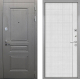 Входная металлическая Дверь Интекрон (INTECRON) Брайтон Графит В-07 с молдингом Лофт белый в Жуковский