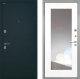 Входная металлическая Дверь Интекрон (INTECRON) Греция ФЛЗ-120-М Зеркало Белый матовый в Жуковский