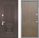 Входная металлическая Дверь Интекрон (INTECRON) Италия Гладкая шпон Венге коричневый в Жуковский