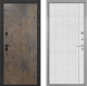 Входная металлическая Дверь Интекрон (INTECRON) Профит Black Гранж В-07 с молдингом Лофт белый в Жуковский