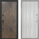 Входная металлическая Дверь Интекрон (INTECRON) Профит Black Гранж В-07 с молдингом Сандал белый в Жуковский