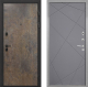 Входная металлическая Дверь Интекрон (INTECRON) Профит Black Гранж Лучи-М Графит софт в Жуковский