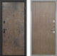 Входная металлическая Дверь Интекрон (INTECRON) Профит Black Гранж Гладкая шпон Венге коричневый в Жуковский
