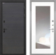 Дверь Интекрон (INTECRON) Профит Black Эковенге ФЛЗ-120-М Зеркало Белый матовый в Жуковский