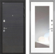 Входная металлическая Дверь Интекрон (INTECRON) Гектор Эковенге ФЛЗ-120-М Зеркало Белый матовый в Жуковский