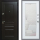 Входная металлическая Дверь Рекс (REX) Премиум-Н Зеркало Пастораль Белый ясень в Жуковский
