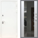 Входная металлическая Дверь Рекс (REX) 5 Белая Шагрень СБ-16 Зеркало Белый ясень в Жуковский