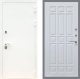 Входная металлическая Дверь Рекс (REX) 5 Белая Шагрень FL-33 Белый ясень в Жуковский