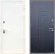 Входная металлическая Дверь Рекс (REX) 5 Белая Шагрень FL-289 Ясень черный в Жуковский