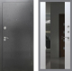 Входная металлическая Дверь Рекс (REX) 2А Серебро Антик СБ-16 Зеркало Белый ясень в Жуковский