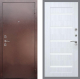 Входная металлическая Дверь Рекс (REX) 1 СБ-14 стекло белое Сандал белый в Жуковский