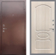 Входная металлическая Дверь Рекс (REX) 1 FL-128 Беленый дуб в Жуковский