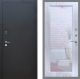 Входная металлическая Дверь Рекс (REX) 1A Черный Муар Зеркало Пастораль Сандал белый в Жуковский