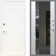 Входная металлическая Дверь Рекс (REX) 1А Белая шагрень СБ-16 Зеркало Белый ясень в Жуковский