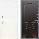 Входная металлическая Дверь Рекс (REX) 1А Белая шагрень FL-128 Венге светлый в Жуковский