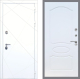 Входная металлическая Дверь Рекс (REX) 13 Силк Сноу FL-128 Белый ясень в Жуковский