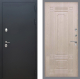 Входная металлическая Дверь Рекс (REX) 5 Черный Муар FL-2 Беленый дуб в Жуковский