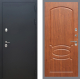 Входная металлическая Дверь Рекс (REX) 5 Черный Муар FL-128 Морёная берёза в Жуковский