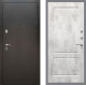 Входная металлическая Дверь Рекс (REX) 5 Серебро Антик FL-117 Бетон светлый в Жуковский