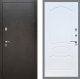 Входная металлическая Дверь Рекс (REX) 5 Серебро Антик FL-128 Белый ясень в Жуковский