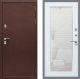 Входная металлическая Дверь Рекс (REX) 5А Зеркало Пастораль Белый ясень в Жуковский